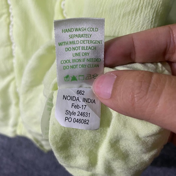 Lilly Pulitzer Cammie Dress XXS Lemon Drop Neon Yellow Green Embroidered Swing - Picture 12 of 14